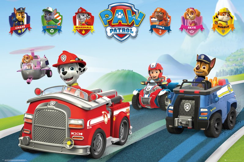 all the paw patrol vehicles