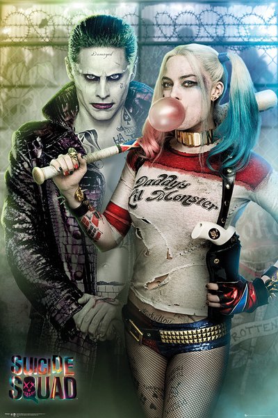 The Joker Harley Quinn First Official Poster Dc Cinematic